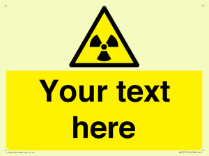 Custom Radioactive Material Sign